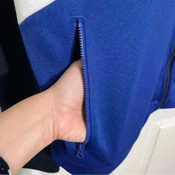 NIKE Men Track Jacket Blue Black and White | size XL - Picture 6 of 7